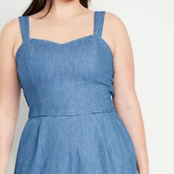 Old Navy Blue Denim Jumpsuit - Picture 3 of 5